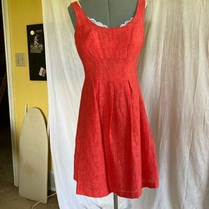 Nine West Coral sleeveless fit and flare sz 6